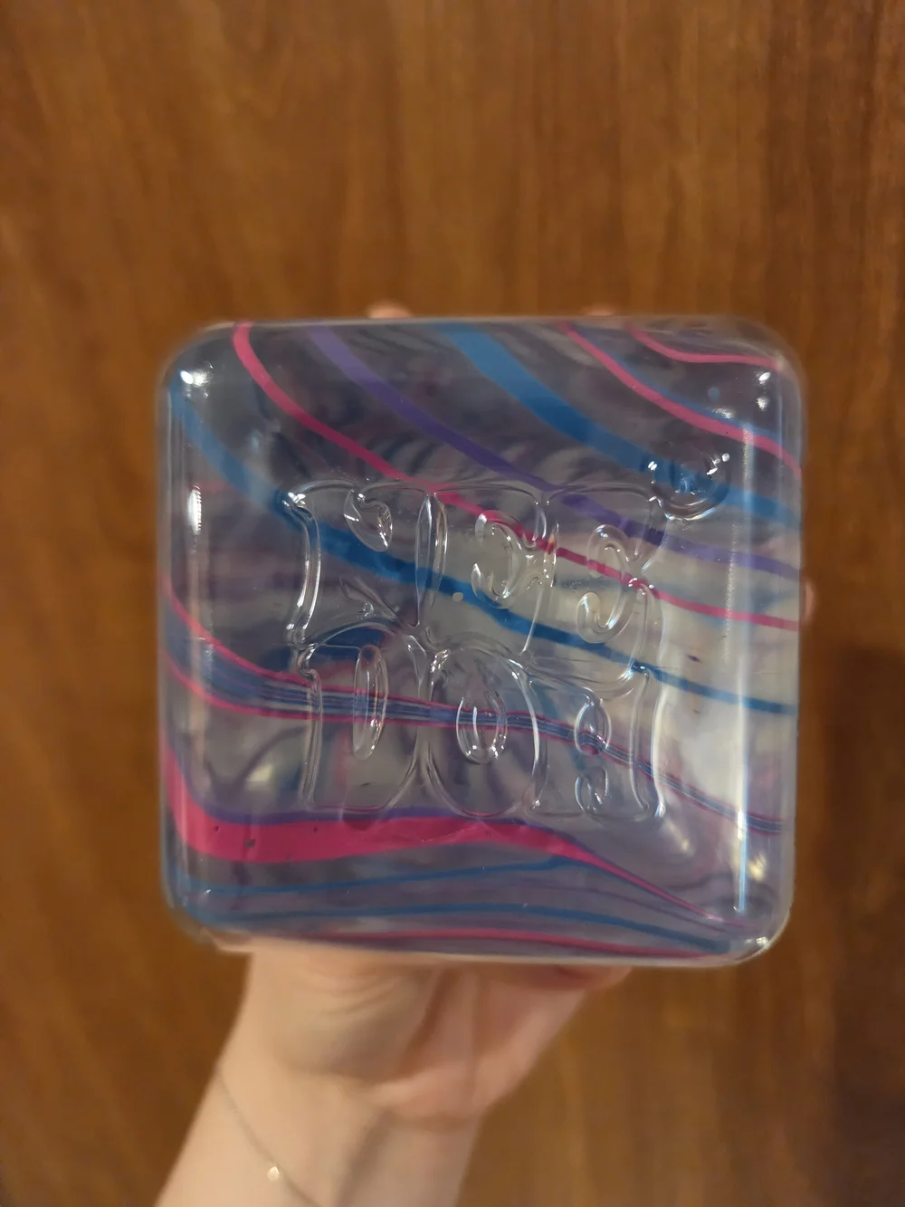 NeeDoh Nice Berg Swirl Squish Toy - Pink & Blue